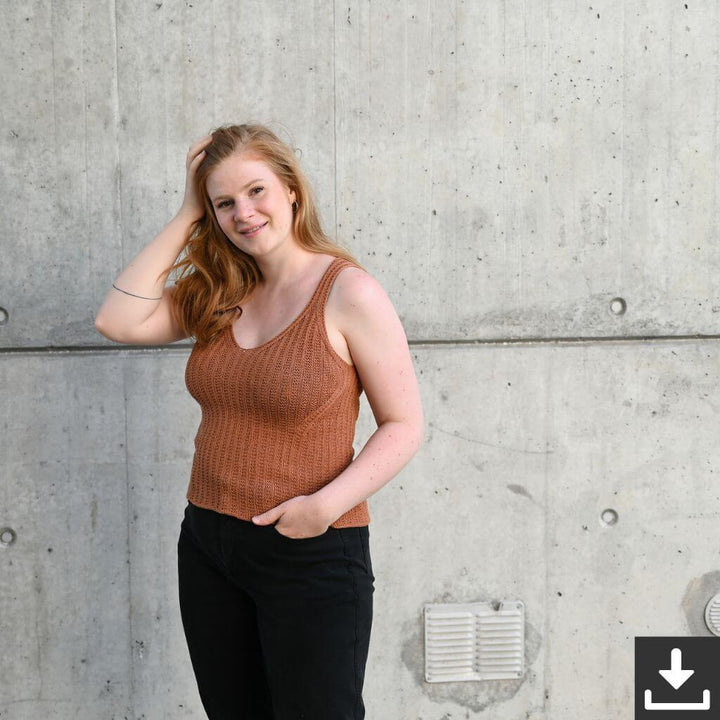 Rust Knitwear Ellie Summer Top Strickanleitung - Rust Knitwear (PDF) bei bei bei bei bei bei bei bei bei bei Lieblingsgarn
