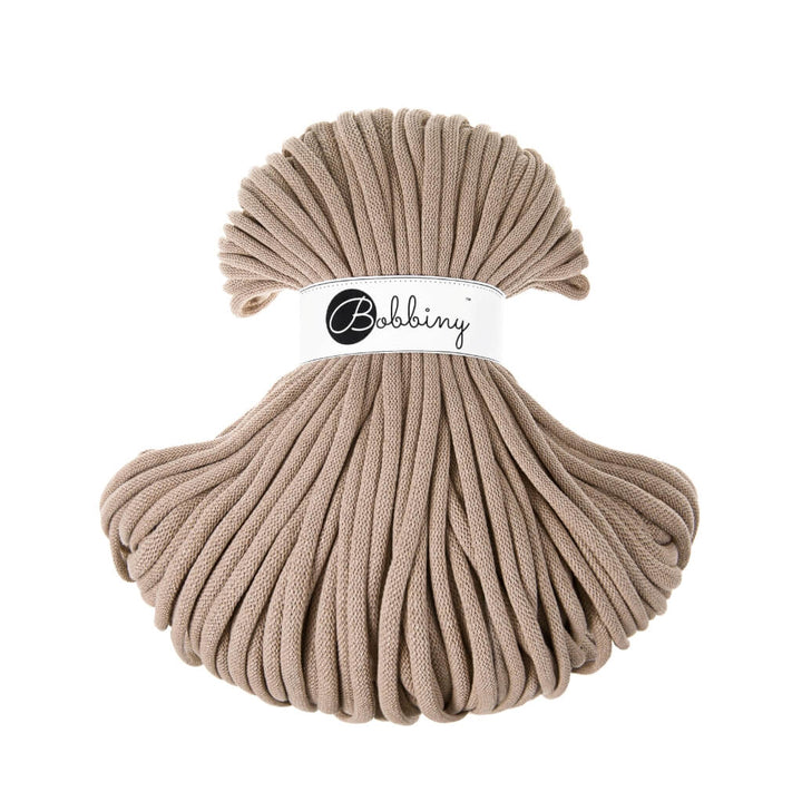 Bobbiny 9mm Jumbo Kordel, Farbe Sand – Baumwolle bei Lieblingsgarn