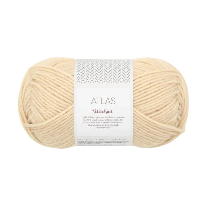 Sandnes Garn Atlas by PetiteKnit, Farbe 2511 almond – Merino und Schurwolle bei Lieblingsgarn