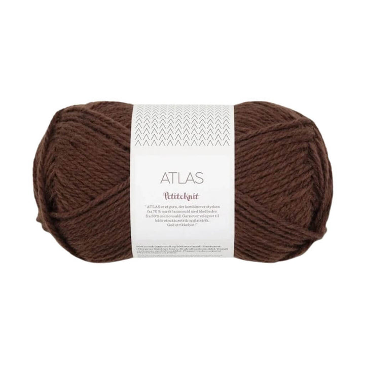Sandnes Garn Atlas by PetiteKnit, Farbe 3091 cacao nibs – Merino und Schurwolle bei Lieblingsgarn
