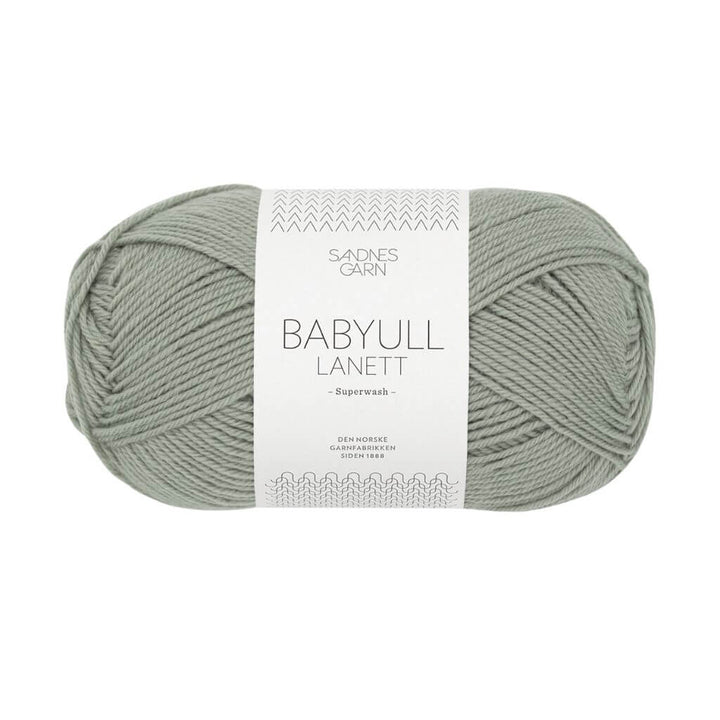 Sandnes Garn Babyull Lanett, Farbe 8521 Støvet Lys Grønn – Merino bei Lieblingsgarn