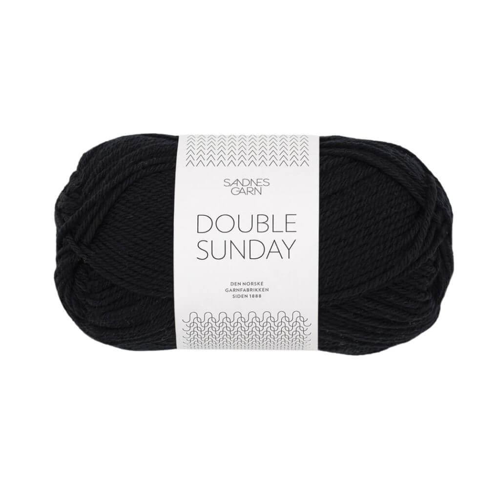 Sandnes Garn Double Sunday, Farbe 1099 Svart – Merino bei Lieblingsgarn
