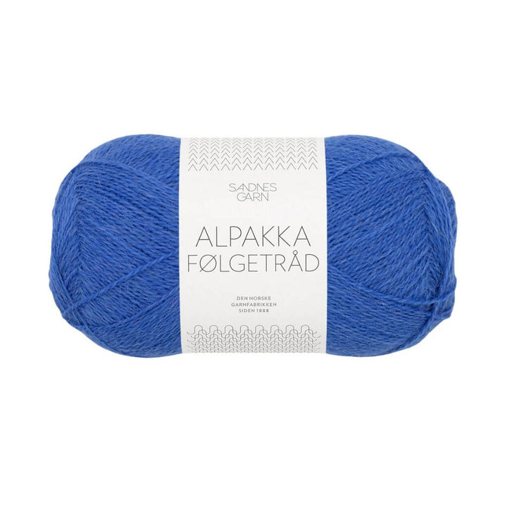 Sandnes Garn Alpakka Følgetråd, Farbe 5845 dazzling blue – Alpaka bei Lieblingsgarn