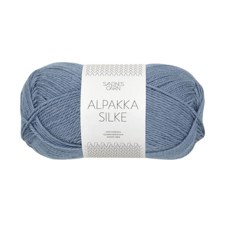 Sandnes Garn Alpakka Silke, Farbe 6052 Jeansblå – Alpaka und Seide bei Lieblingsgarn