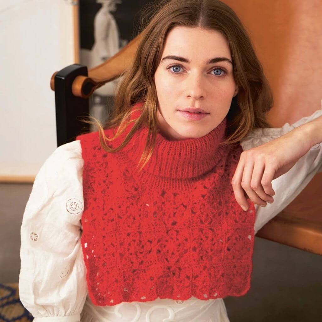 Sandnes Garn Pattern Schalkragen Fleur Neck Häkelanleitung - Sandnes Garn (Heft) bei bei bei bei bei bei bei Lieblingsgarn