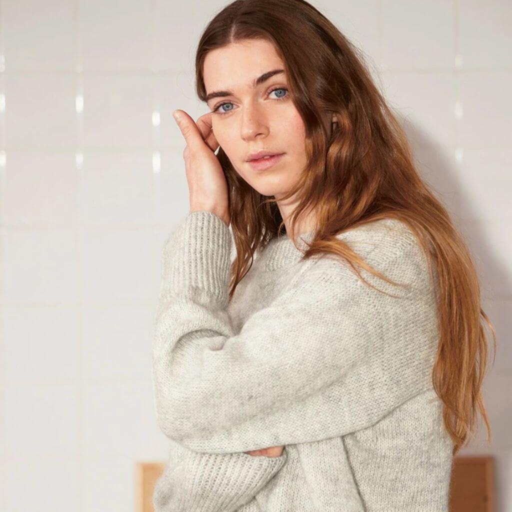 Sandnes Garn Pattern Damen Pullover Heather Sweater Strickanleitung - Sandnes Garn (Heft) bei bei bei bei bei Lieblingsgarn