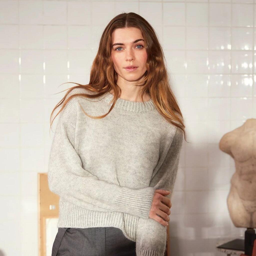 Sandnes Garn Pattern Damen Pullover Heather Sweater Strickanleitung - Sandnes Garn (Heft) bei bei bei bei bei Lieblingsgarn