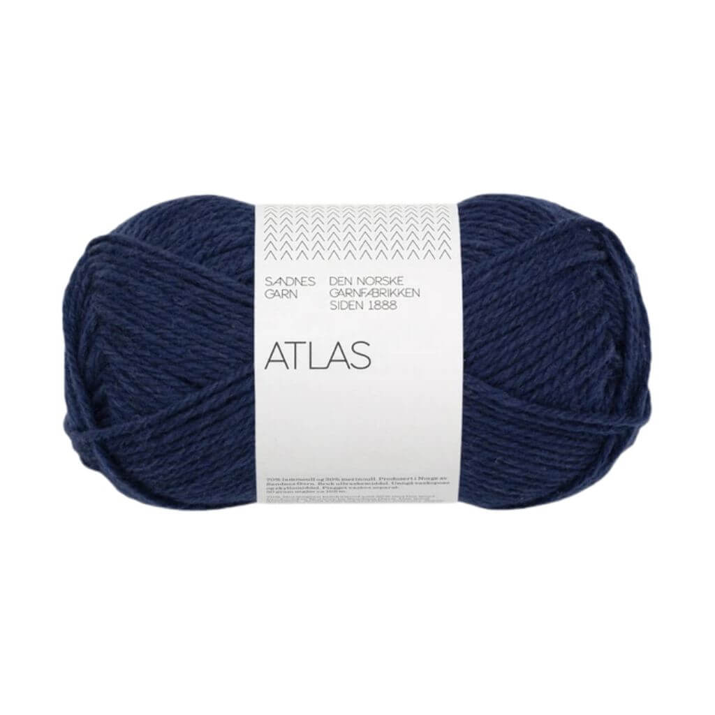 Sandnes Garn Atlas, Farbe 5575 navy – Merino und Schurwolle bei Lieblingsgarn