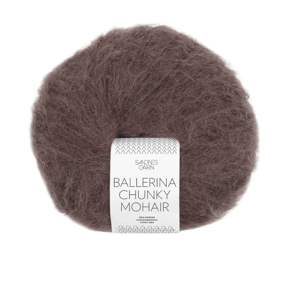 Sandnes Garn Ballerina Chunky Mohair, Farbe 3880 mork sjokolade – Mohair, Schurwolle und Synthetik bei Lieblingsgarn
