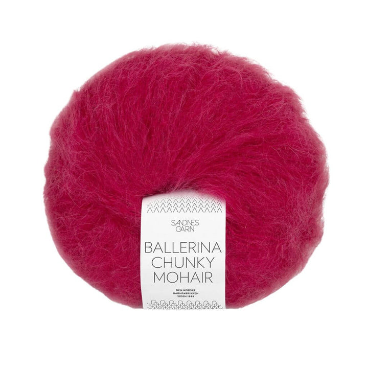 Sandnes Garn Ballerina Chunky Mohair, Farbe 4255 rumba red – Mohair, Schurwolle und Synthetik bei Lieblingsgarn