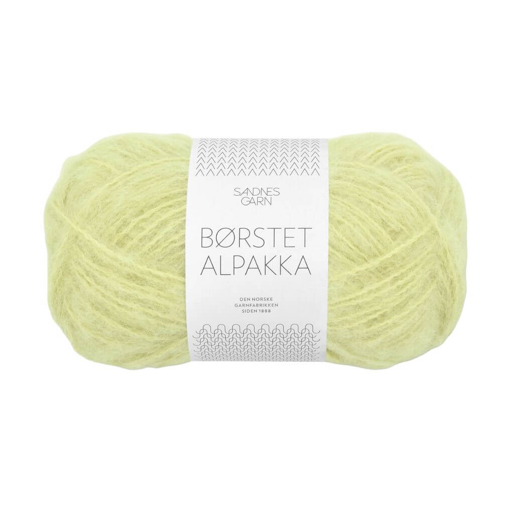 Sandnes Garn Sandnes Børstet Alpakka - 50g, Farbe 9523 lime punch – Alpaka und Synthetik bei Lieblingsgarn