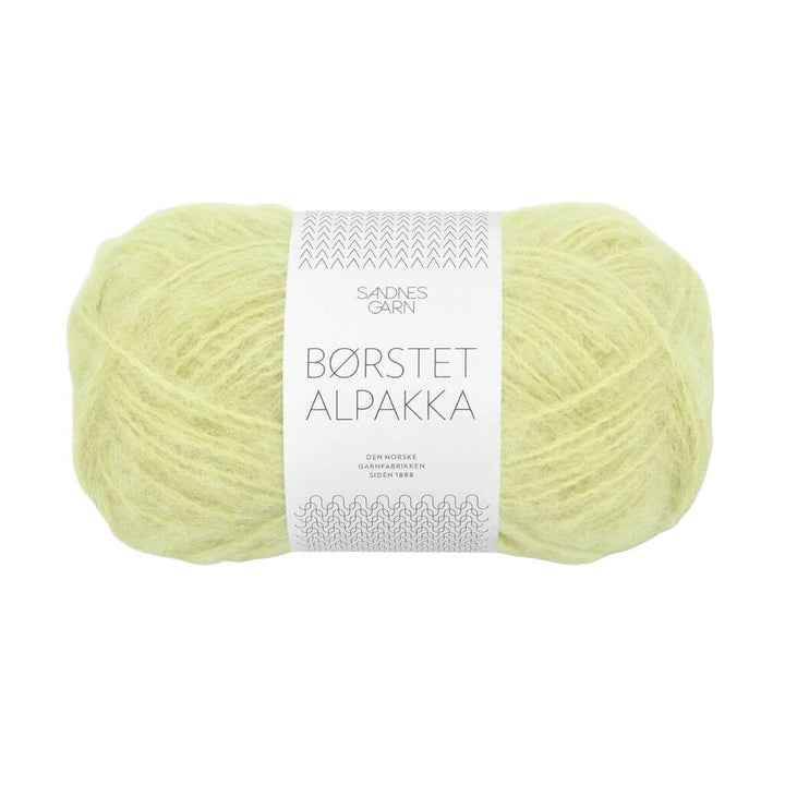 Sandnes Garn Sandnes Børstet Alpakka - 50g, Farbe 9523 lime punch – Alpaka und Synthetik bei Lieblingsgarn