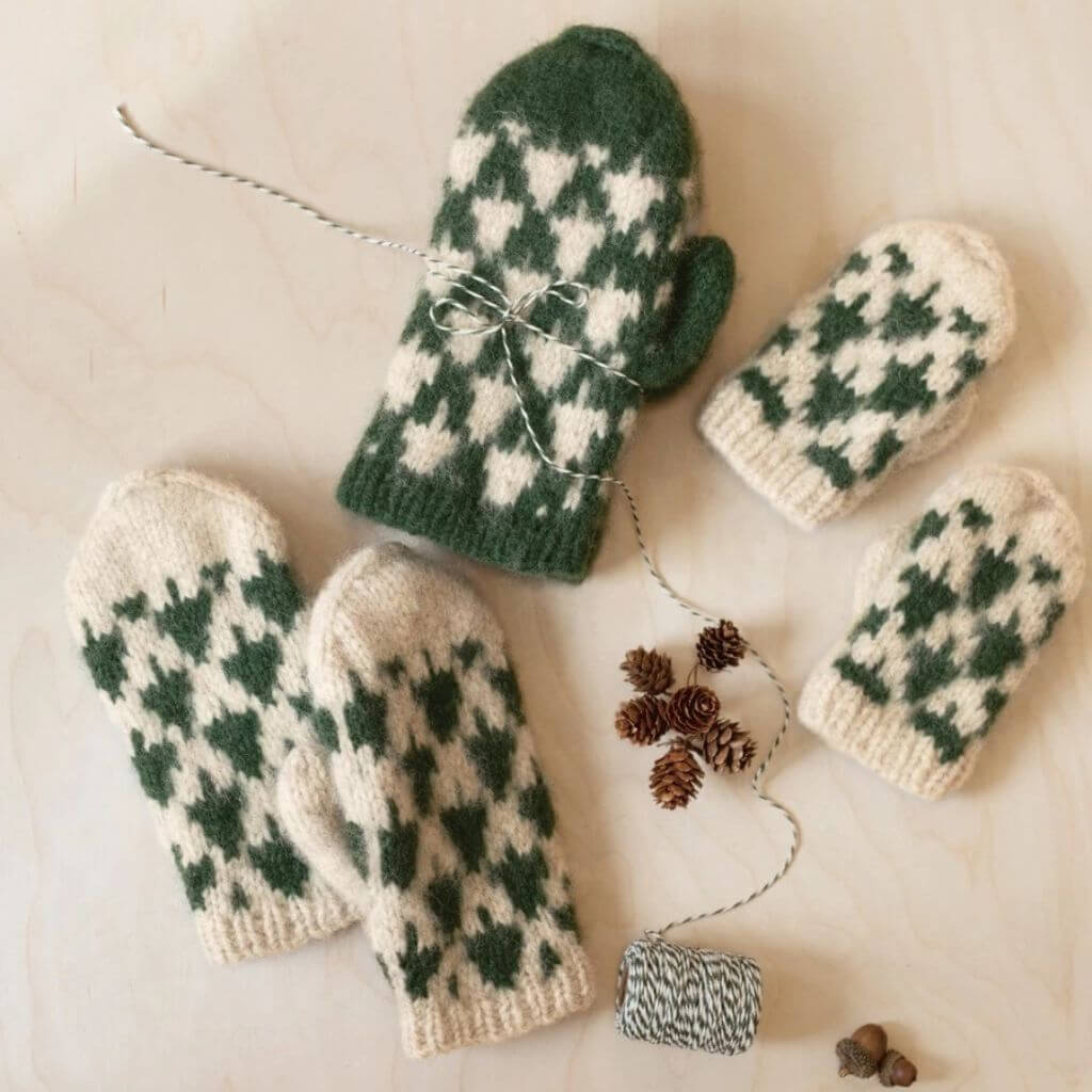 Sandnes Garn Handschuhe Christmas Tree Mittens Strickanleitung - Sandnes Garn (Heft) bei bei bei bei bei bei Lieblingsgarn