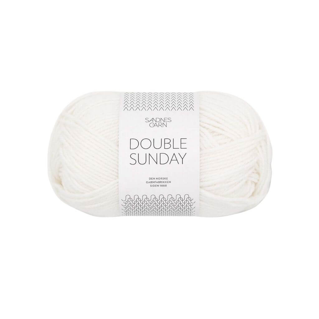 Sandnes Garn Double Sunday, Farbe 1001 Hvit – Merino bei Lieblingsgarn