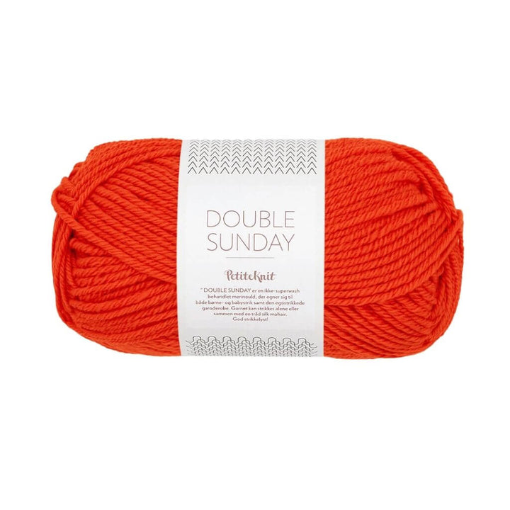 Sandnes Garn Double Sunday PetiteKnit, Farbe 3819 That orange feeling – Merino bei Lieblingsgarn