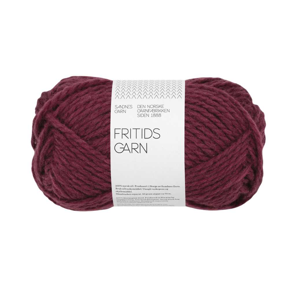 Sandnes Garn Fritidsgarn - 50g, Farbe 4372 deep burgundy – Schurwolle bei Lieblingsgarn