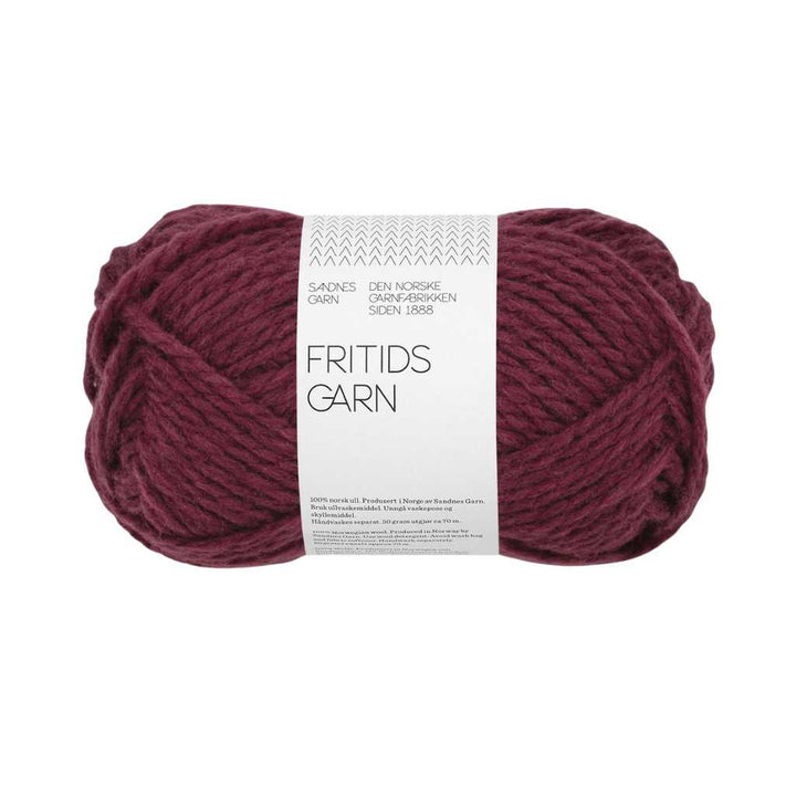 Sandnes Garn Fritidsgarn - 50g, Farbe 4372 deep burgundy – Schurwolle bei Lieblingsgarn