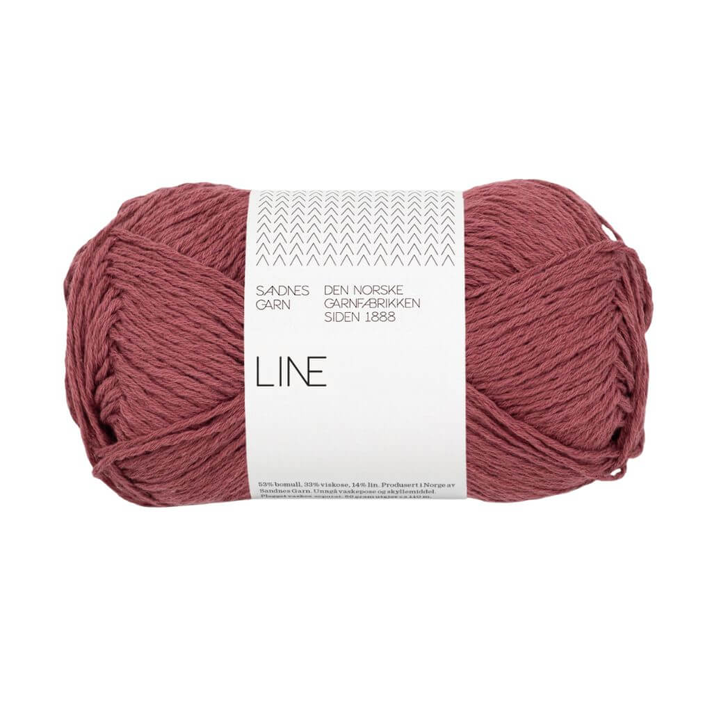 Sandnes Garn Line - 50g, Farbe 4353 rustic rose – Baumwolle, Leinen und Viskose bei Lieblingsgarn