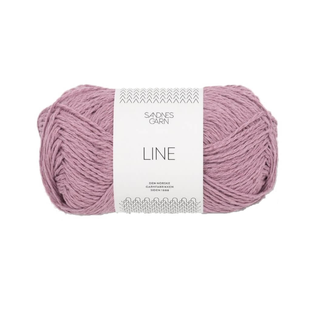 Sandnes Garn Line - 50g, Farbe 4632 Rosa Lavendel – Baumwolle, Leinen und Viskose bei Lieblingsgarn
