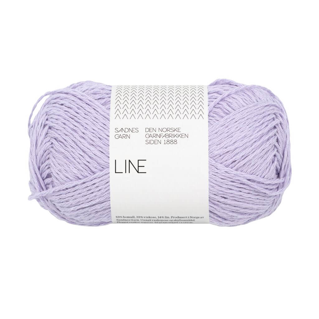 Sandnes Garn Line - 50g, Farbe 5223 lavender – Baumwolle, Leinen und Viskose bei Lieblingsgarn