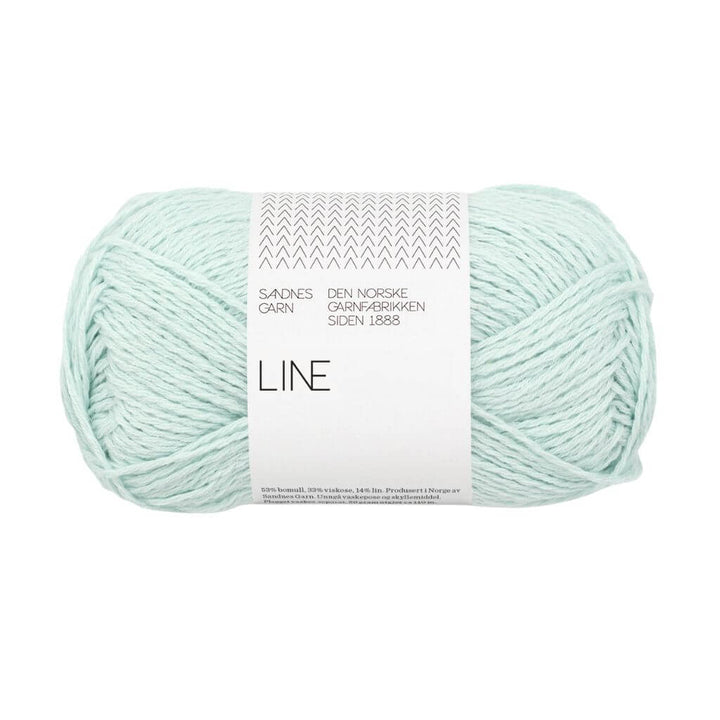 Sandnes Garn Line - 50g, Farbe 7911 mint green – Baumwolle, Leinen und Viskose bei Lieblingsgarn
