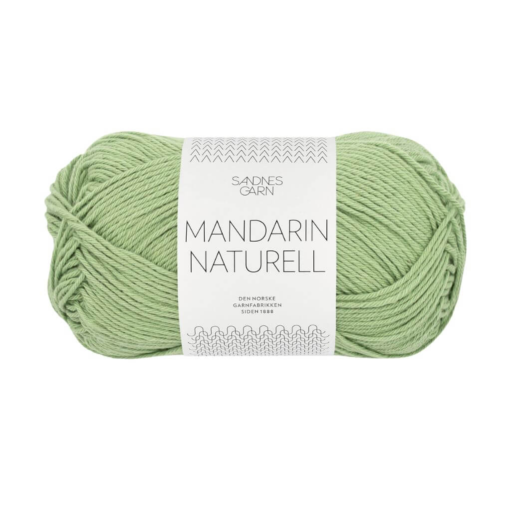 Sandnes Garn Mandarin Naturell - 50g, Farbe 8734 gronn – Baumwolle bei Lieblingsgarn