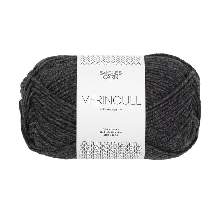 Sandnes Garn Merinoull - 50g, Farbe 1055 Mørk Gråmelert – Merino bei Lieblingsgarn