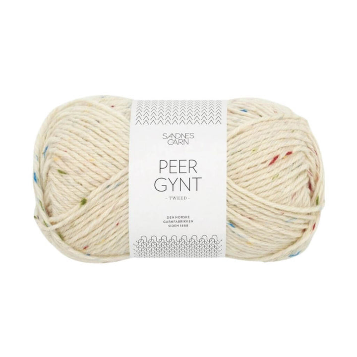 Sandnes Garn Peer Gynt, Farbe 1044 natur tweed tutti frutti – Schurwolle bei Lieblingsgarn