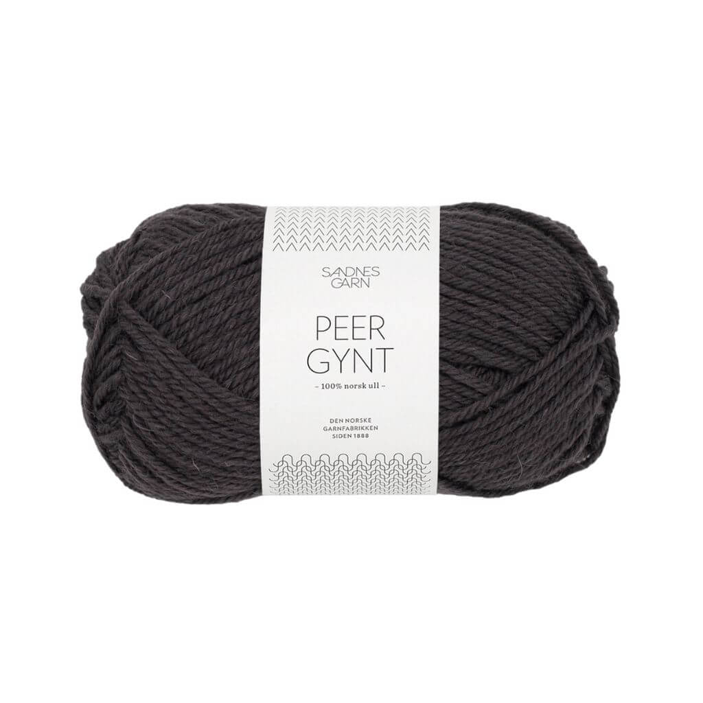 Sandnes Garn Peer Gynt, Farbe 3800 Bristol Black – Schurwolle bei Lieblingsgarn