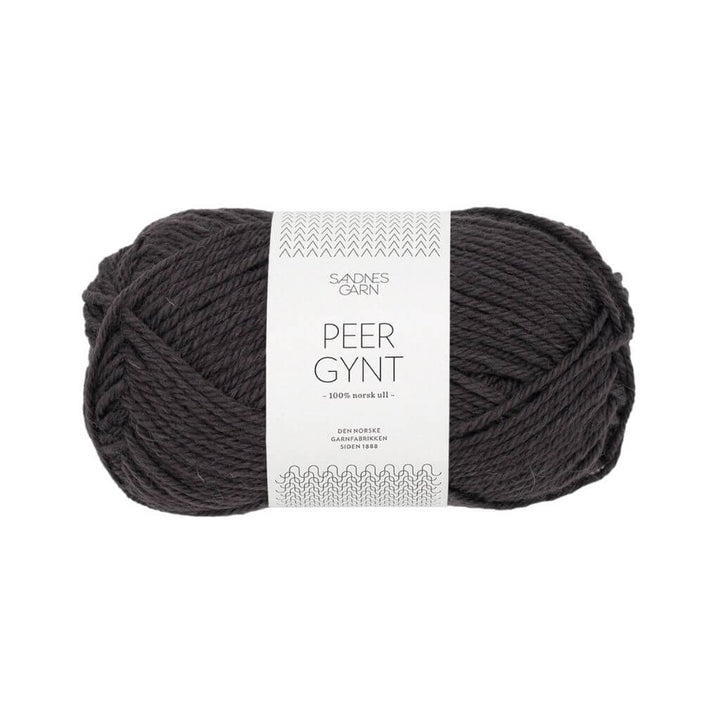 Sandnes Garn Peer Gynt, Farbe 3800 Bristol Black – Schurwolle bei Lieblingsgarn