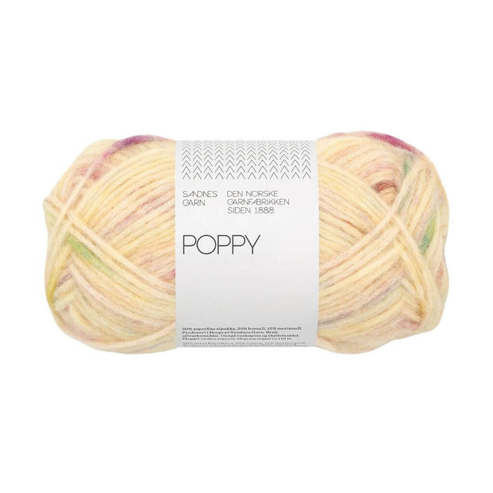 Sandnes Garn Poppy, Farbe 2110 tutti frutti sunshine – Alpaka, Baumwolle und Merino bei Lieblingsgarn