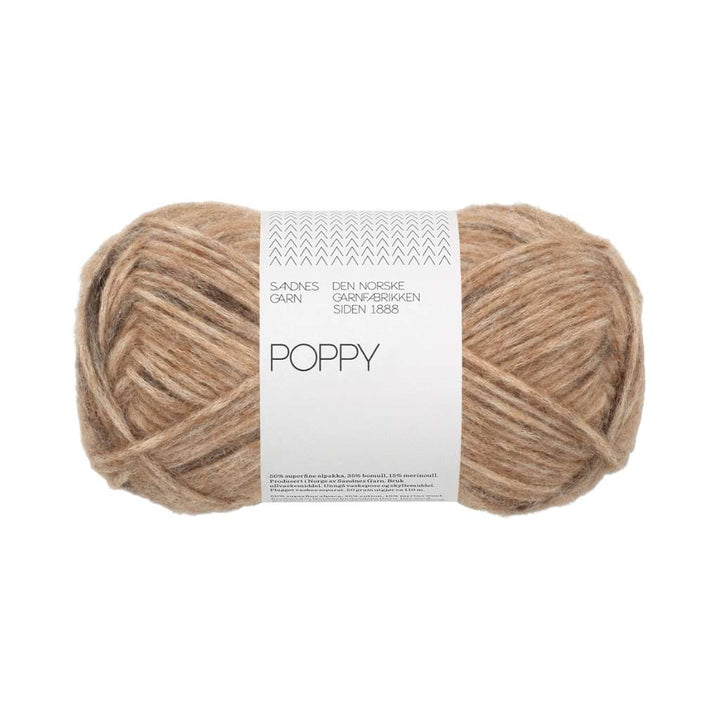 Sandnes Garn Poppy, Farbe 3400 chocolate chip cookie – Alpaka, Baumwolle und Merino bei Lieblingsgarn