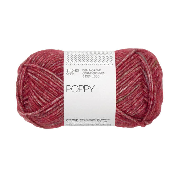 Sandnes Garn Poppy, Farbe 4510 cranberry crush – Alpaka, Baumwolle und Merino bei Lieblingsgarn