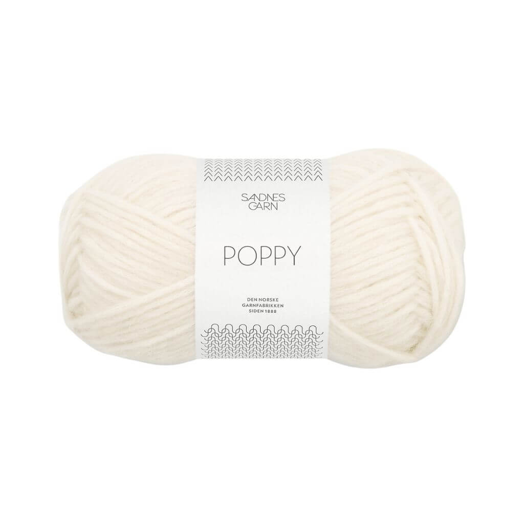 Sandnes Garn 1002 - hvit Sandnes Garn Poppy bei bei bei bei bei bei bei bei bei bei bei bei bei bei bei Lieblingsgarn