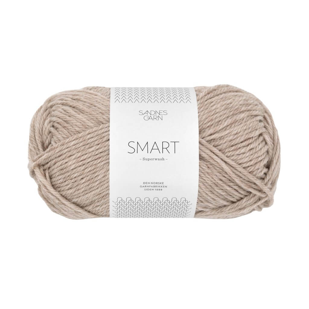 Sandnes Garn Smart, Farbe 2650 Gråbeige melert – Schurwolle bei Lieblingsgarn