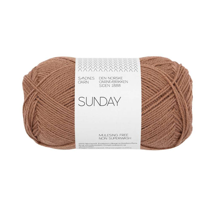 Sandnes Garn Sunday - 50g, Farbe 3342 mocha mousse – Merino bei Lieblingsgarn