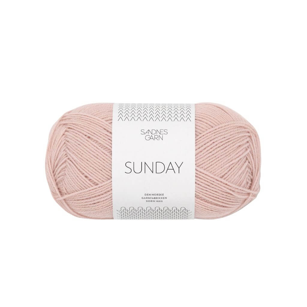 Sandnes Garn Sunday - 50g, Farbe 3511 Pudder Rosa – Merino bei Lieblingsgarn