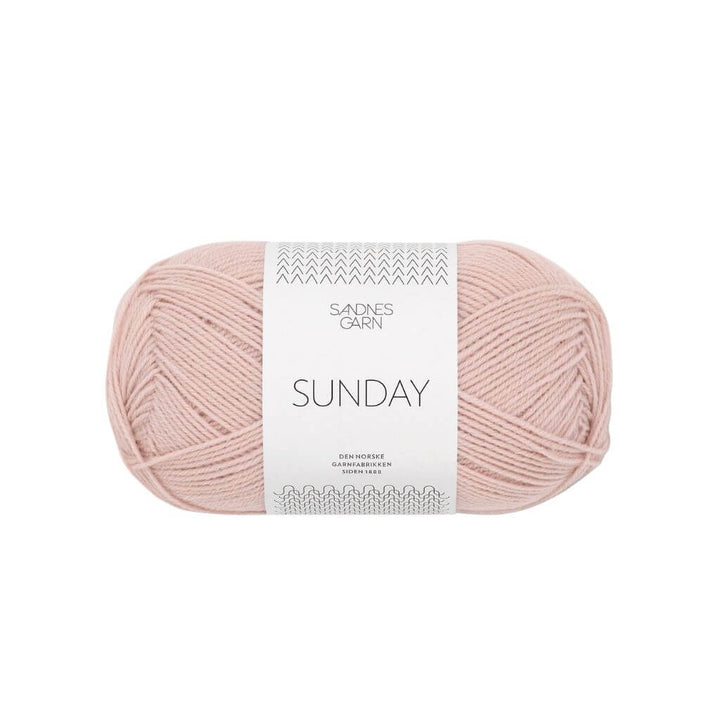 Sandnes Garn Sunday - 50g, Farbe 3511 Pudder Rosa – Merino bei Lieblingsgarn