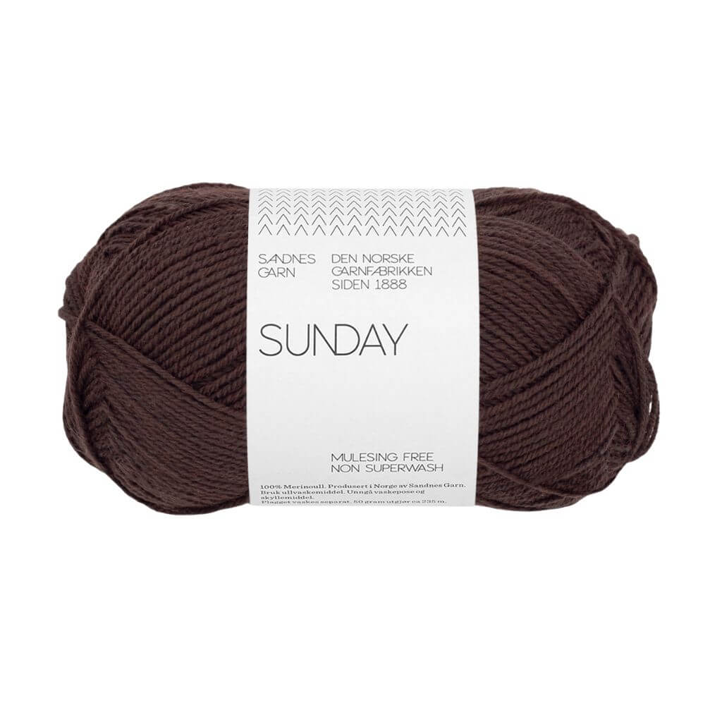 Sandnes Garn Sunday - 50g, Farbe 3591 chocolate plum – Merino bei Lieblingsgarn