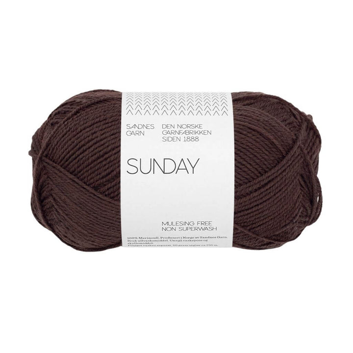 Sandnes Garn Sunday - 50g, Farbe 3591 chocolate plum – Merino bei Lieblingsgarn