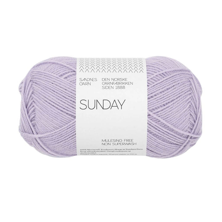 Sandnes Garn Sunday - 50g, Farbe 5233 lavender – Merino bei Lieblingsgarn