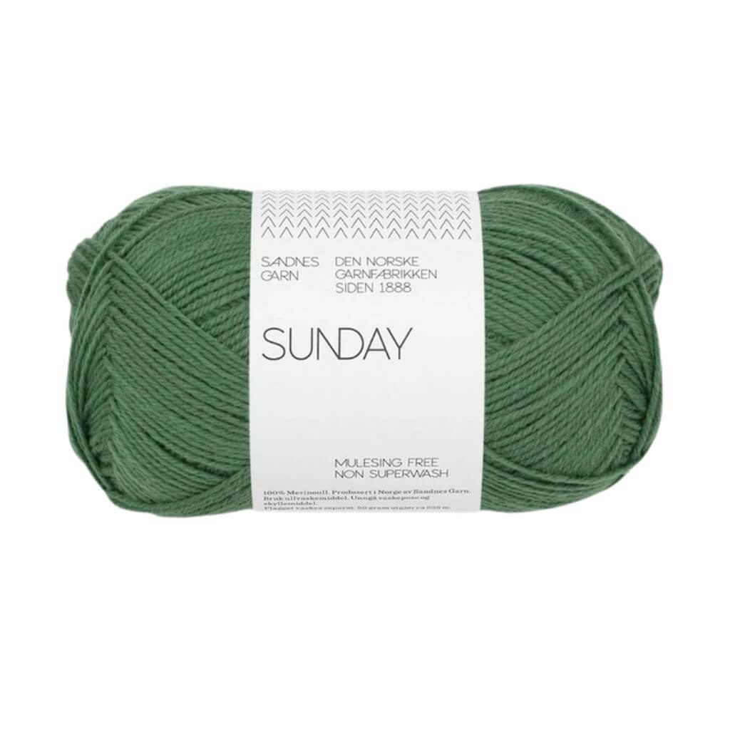 Sandnes Garn Sunday - 50g, Farbe 8073 elm green – Merino bei Lieblingsgarn