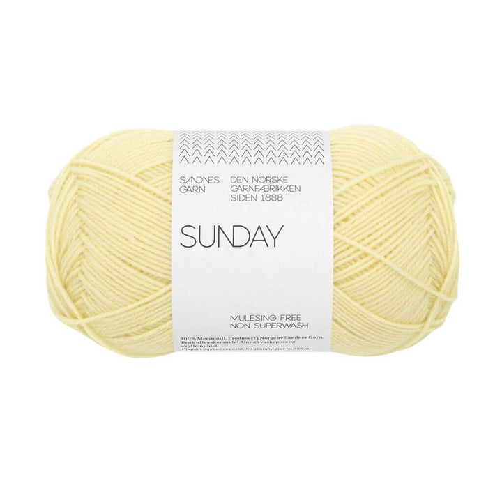 Sandnes Garn Sunday - 50g, Farbe 9602 lemonade – Merino bei Lieblingsgarn