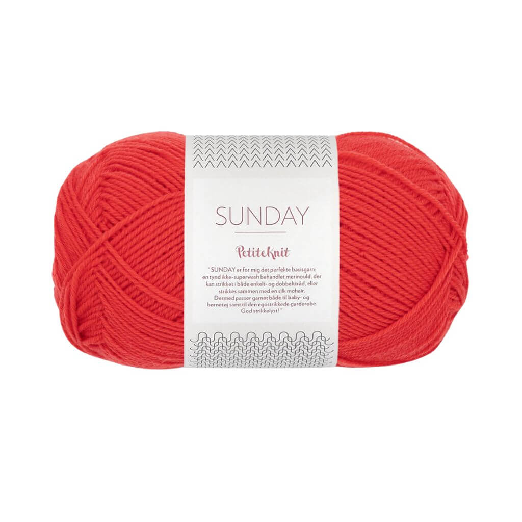 Sandnes Garn PetiteKnit Sunday, Farbe 4008 Poppy – Merino bei Lieblingsgarn