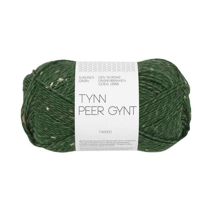 Sandnes Garn Tynn Peer Gynt, Farbe 8085 skoggronn tweed – Schurwolle bei Lieblingsgarn