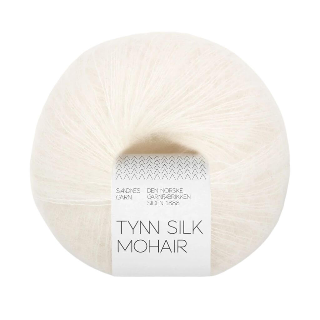 Sandnes Garn Tynn Silk Mohair, Farbe 1001 white – Mohair und Seide bei Lieblingsgarn