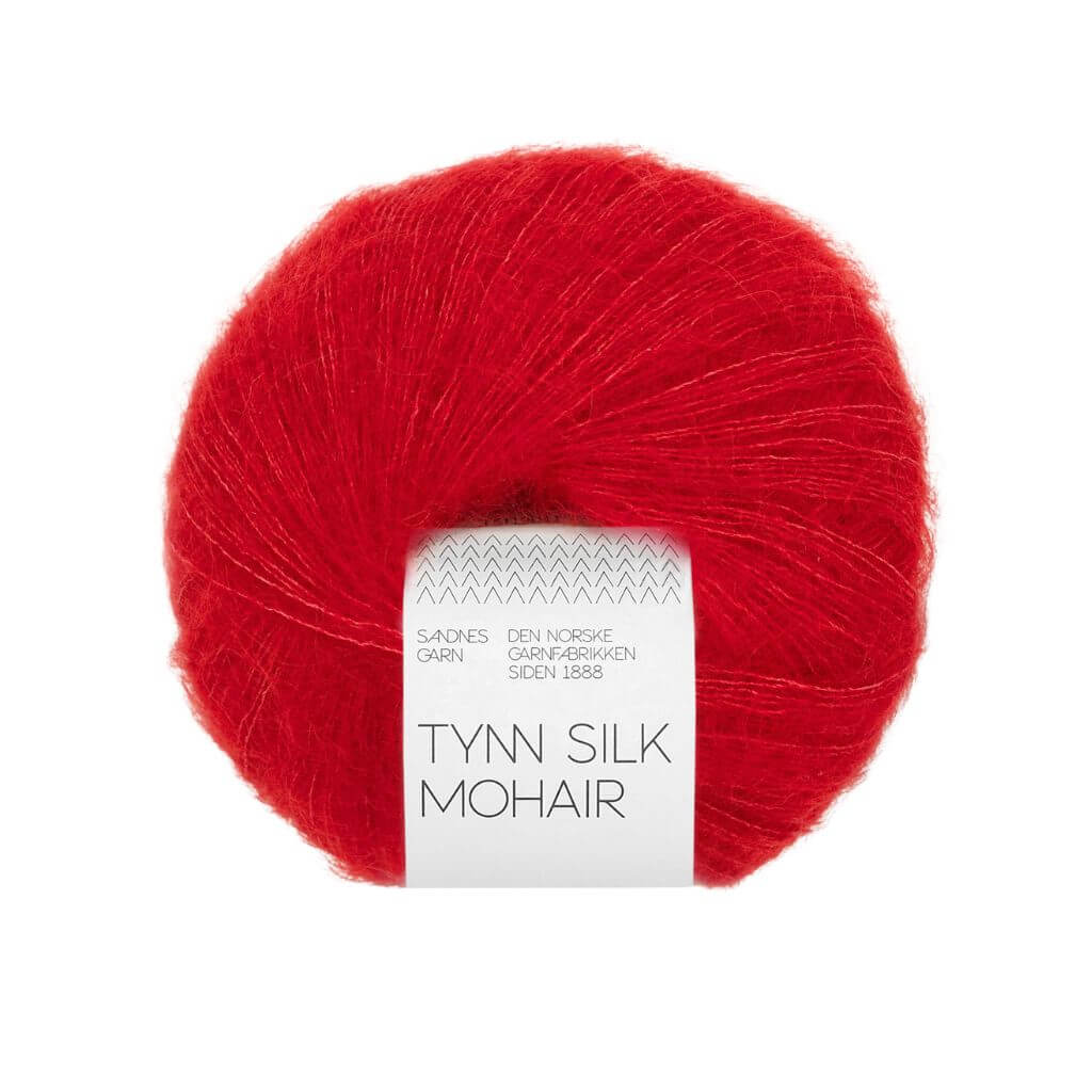 Sandnes Garn Tynn Silk Mohair, Farbe 4219 true red – Mohair und Seide bei Lieblingsgarn