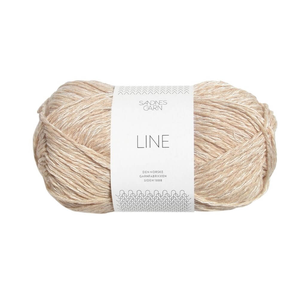 Sandnes Garn Line - 50g, Farbe 3011 Mandelhvit – Baumwolle, Leinen und Viskose bei Lieblingsgarn