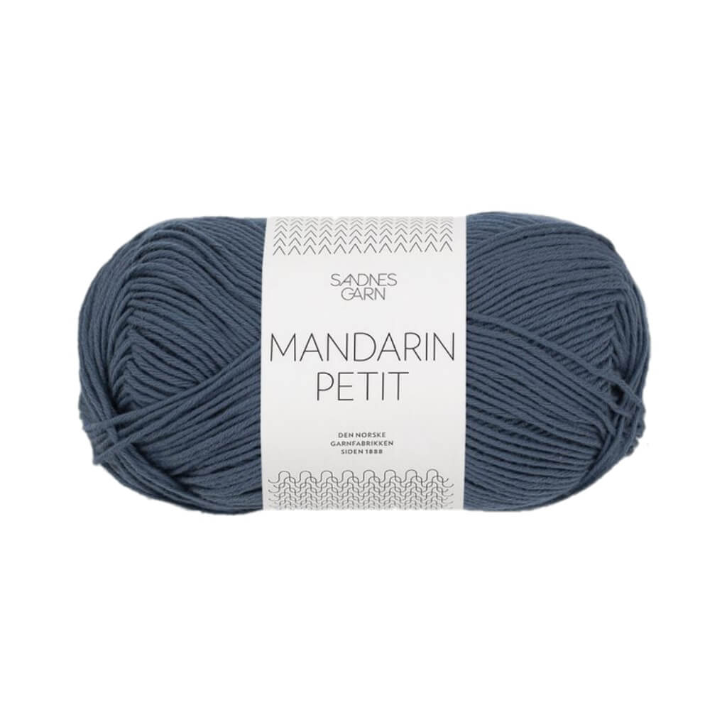 Sandnes Garn Mandarin Petit, Farbe 6061 Mørk Gråblå – Baumwolle bei Lieblingsgarn