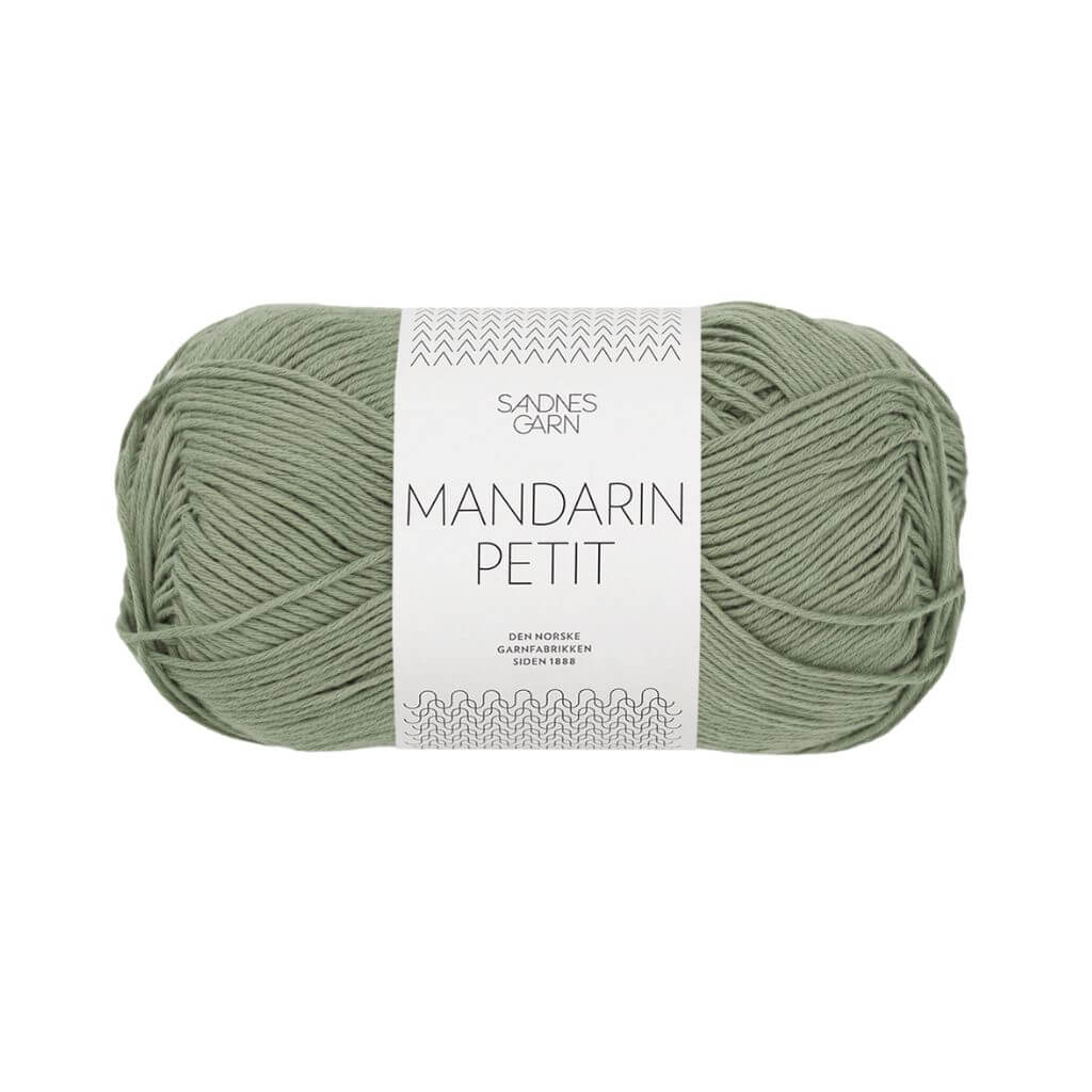 Sandnes Garn Mandarin Petit, Farbe 9041 Støvet Lys Grønn – Baumwolle bei Lieblingsgarn